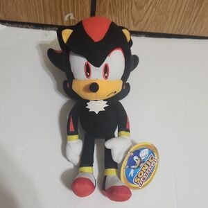 Shadow the Hedgehog Plush - Black, Red, Yellow Sonic The Headgehog Nwt